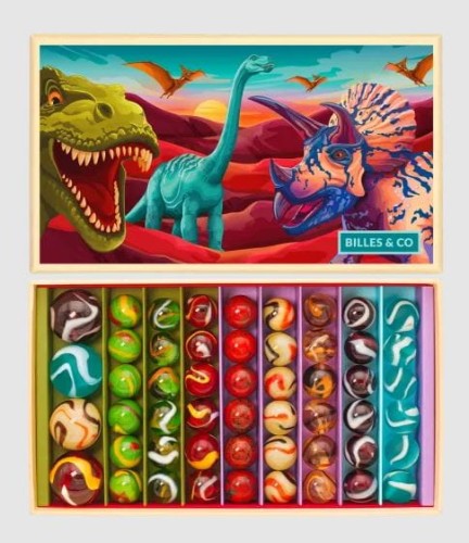 Billes &amp; co     -     Szklane Kulki Dinozaury