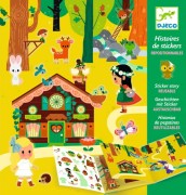 Djeco  -  Zestaw Artystyczny z Naklejkami Magiczny las Dj08956