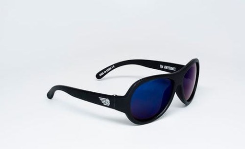 Babiators Polaryzacja Okulary + Etui Black ops Black Blue Lenses 0 - 3lat