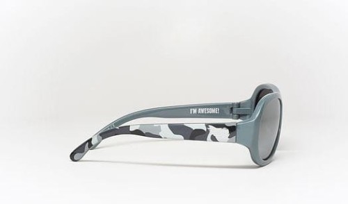 Babiators Polaryzacja Okulary + Etui Galactic Grey Camo Silver Lences 0 - 3lat