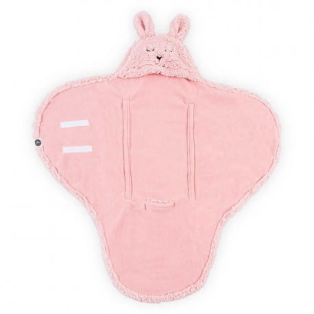 Jollein  -  Rożek - Otulacz - Śpiworek Bunny Pink 105x100 cm