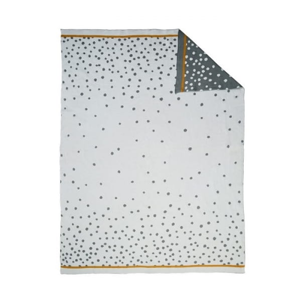Done by Deer  -  Dots Kocyk Dzianinowy Gray