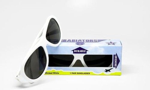Babiators Classic  -  Wicked White 3 - 7lat