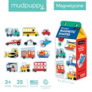 Mudpuppy  -  Zestaw Drewnianych Magnesów  -   Środki Transportu 35 Elementów