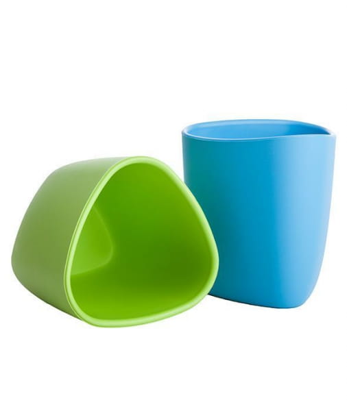 Ekoala  -  Kubki z Bioplastiku, Zielony + Niebieski, 4m+, 2 Szt.