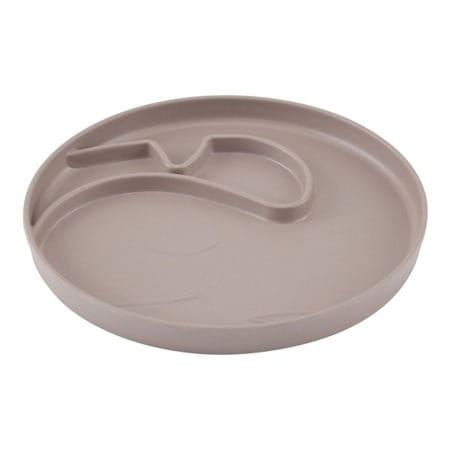 Lille Vilde  -  Talerzyk Bambusowy Bamboo Whale Plate Taupe