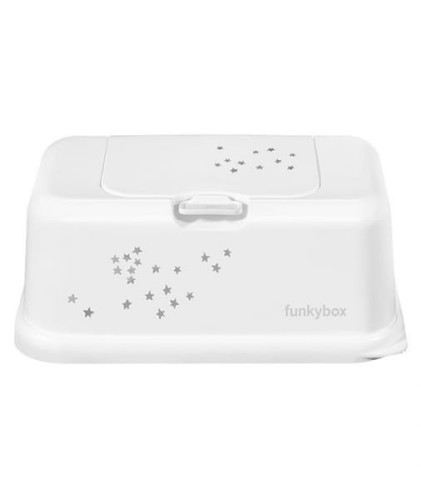 Funkybox  -  Pojemnik na Chusteczki, White Little Stars