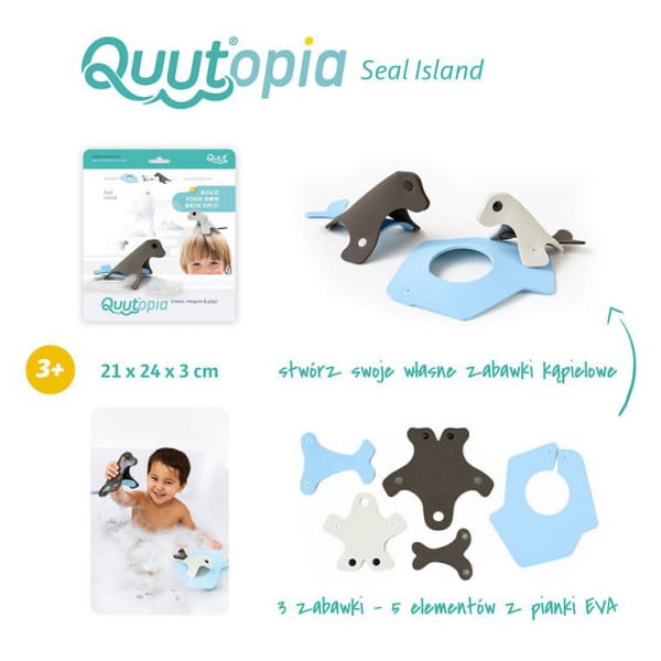 Quut  -  Zestaw Puzzli Piankowych 3d Quutopia Foki