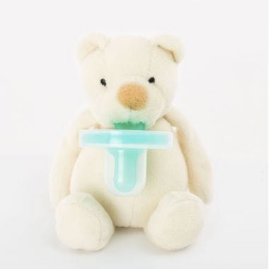Minikoioi  -  Smoczek Uspokajający z Przytulanką White Bear