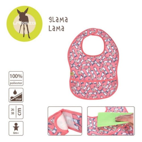 Lassig  -  Lekki Śliniak Wodoodporny 6m+ Glama Lama Coral