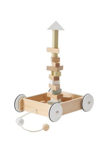 Kids Concept  -  neo Drewniany Pchacz z Klockami