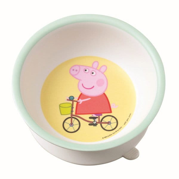 Petit Jour Paris  -  Miseczka dla Dzieci z Przyssawką i Łyżką, Świnka Peppa