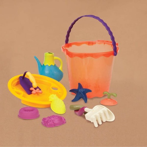 B.toys  -  Shore Thing  -  Wiaderko Duże z Akcesoriami do Piasku