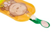 Fill'n Squeeze  -  Saszetki Wielorazowe z Podwójnym Zipem 6 Szt.  -  Wesoła Małpka