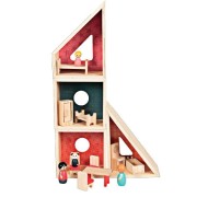 Egmont Toys® - Drewniany Domek Dla Lalek z Figurkami i Wyposażeniem