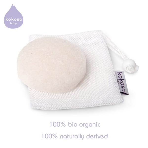 Kokoso Baby Natural Baby Bath Sponge Bio Roślinna Gąbka Konjac do Kąpieli Noworodka i Niemowlaka