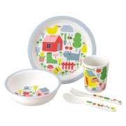 Maison Petit Jour® - Zestaw Naczyń i Sztućców Dla Dziecka, 5 El., Wiejska Sielanka | Maison Petit Jour®