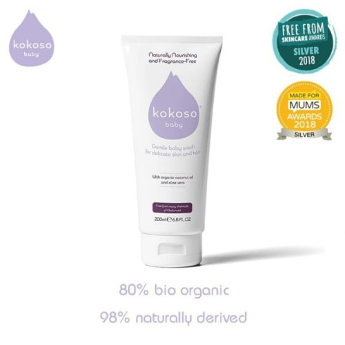 Kokoso Baby Unfragranced Hair And Body Wash 200 ml