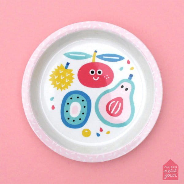 Maison Petit Jour® - Talerz fi 18 cm Dla Małych Dzieci, Seria Tutti Frutti | Maison Petit Jour®