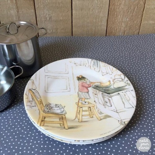 Petit Jour Paris® - Talerzyk Deserowy fi 20 cm Ernest i Celestyna | Petit Jour Paris®