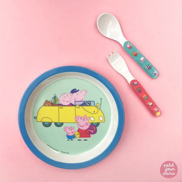 Petit Jour Paris® - Talerzyk Deserowy fi 18 Cm, Świnka Peppa