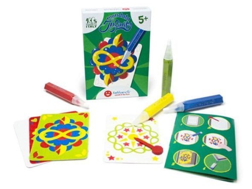 Sabbiarelli  -  Magiczny Piasek do Kolorowania, Pocket Kit, Mandala, 5l+