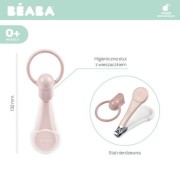 Beaba - Beaba bezpieczna obcinaczka Cążki do Paznokci w Etui Old Pink