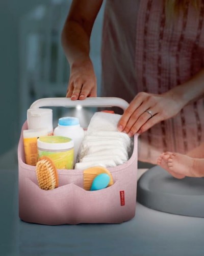 Skip Hop - Organizer Podróżny z Lampką Heather Pink