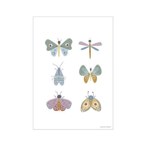 Little Dutch - Little Dutch Plakat Dwustronny a3  -  Motyle Pw11011000