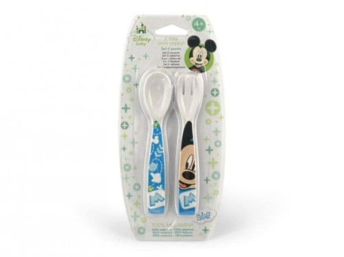 Lulabi  -  Sztućce dla Dziecka, Myszka Mickey, 6m+