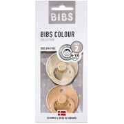 Bibs  -  2 - Pack m Vanilla &amp; Peach Smoczek Uspokajający Kauczuk Hevea