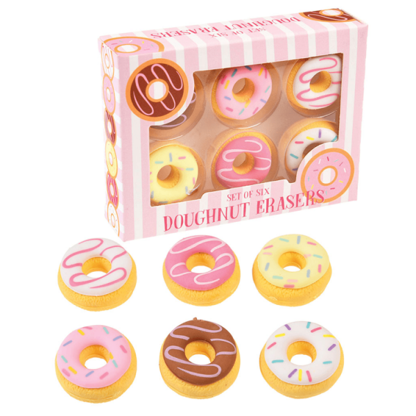 Rex London  -  Gumki do Zmazywania 6 Szt.  -  Donut