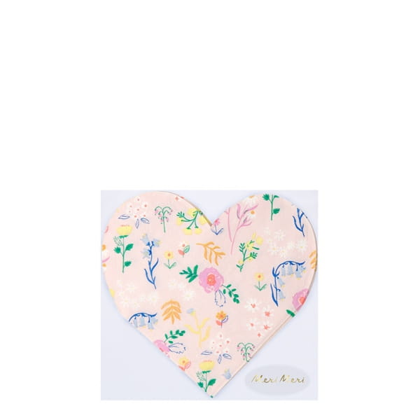 Meri Meri  -  Serwetki Serca Kwiatki