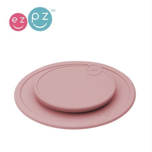 EZPZ - Silikonowa pokrywka do małego talerzyka Mini Mat pastelowy róż