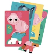 Auzou - Auzou Puzzle 3 Świnki z Przestrzennymi Zwierzątkami 56499