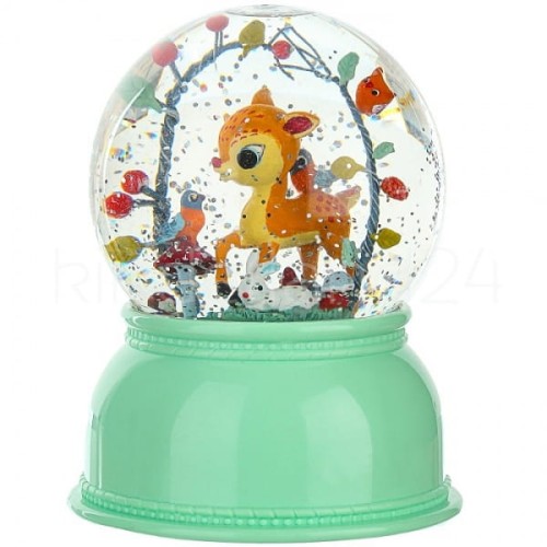 Djeco  -  Lampka Nocna Śnieżna Kula Jelonek Dd03401