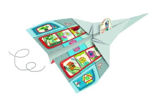 Djeco  -  Origami Zestaw Samolot
