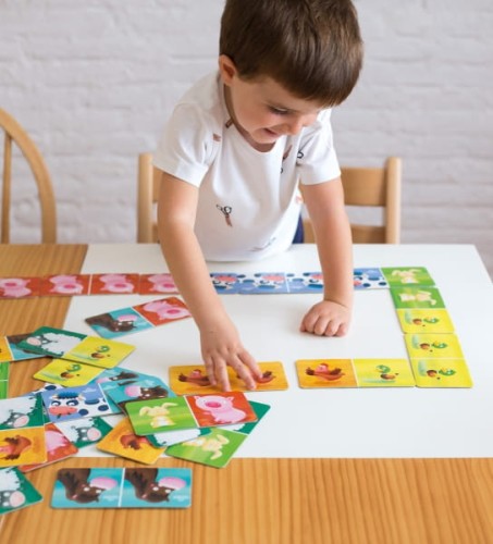 Apli Kids - Domino w Kartonowym Domku Apli Kids  -  Farma