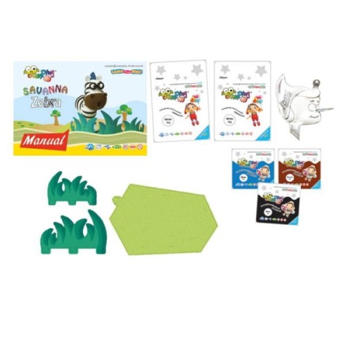JumpingClay - Jumping Clay | Zestaw Kreatywny Sawanna  -  Zebra