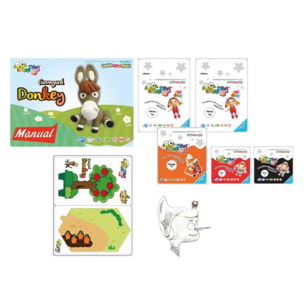 JumpingClay - Jumping Clay | Zestaw Kreatywny Farma  -  Osiołek