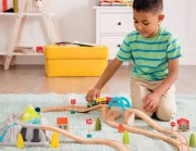 B.toys   -   Wood &amp; Wheels Wooden Train Set in a Bucket – Górska Kolejka