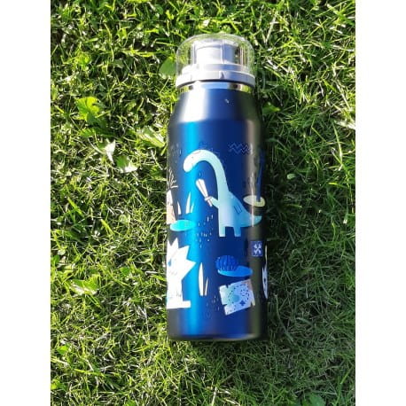 Alfi  -  Bidon Termiczny Dla Dzieci Isobottle Model 2020 0,35l - Zwariowane Dinozaury