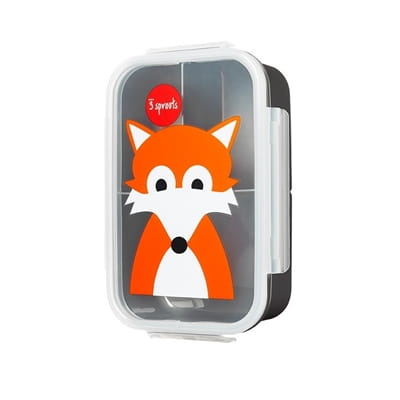 3 Sprouts  -  Pudełko Śniadaniowe Lunchbox Bento lis Grey