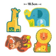 Petit Collage  -  Pierwsze Puzzle  -  Safari Baby