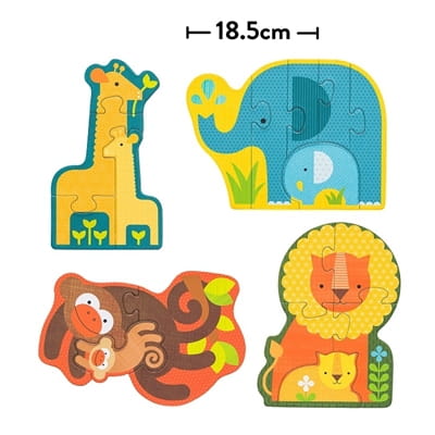 Petit Collage  -  Pierwsze Puzzle  -  Safari Baby