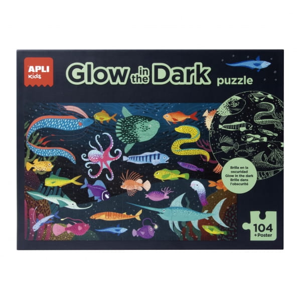Apli Kids - Puzzle Świecące w Ciemności Apli Kids  -  Ocean 5+