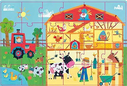 Apli Kids - Puzzle w Kartonowym Domku Apli Kids  -  na Wsi 3+