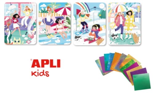 Apli Kids - Zestaw Artystyczny Kalkomanii z Folią Apli Kids  -  Moda