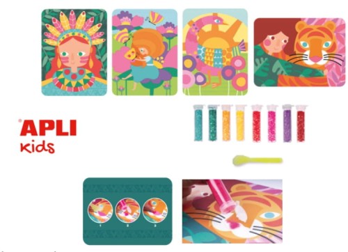 Apli Kids - Zestaw Artystyczny z Brokatem Apli Kids