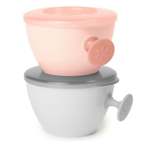 Zestaw Misek Easy - Grab Grey/soft Coral